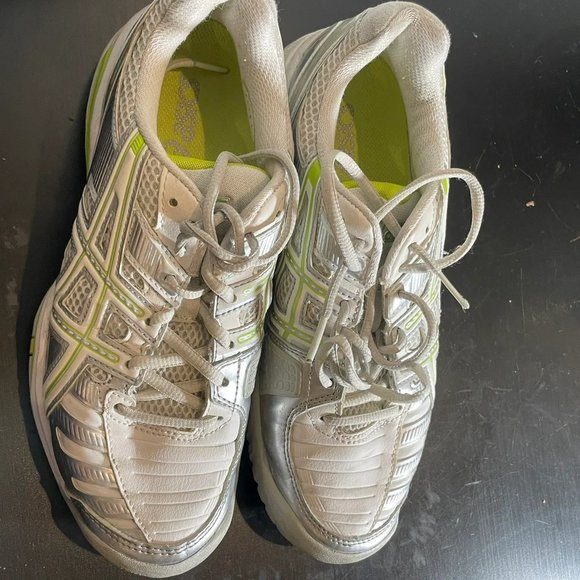 Asics Women's White Gel Challenger 9 Lace Up Running Sneakers E353Y Size 7 - Picture 3 of 9